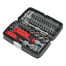 Sealey AK8945 38pc 1/4"Sq Drive Socket & Bit Set