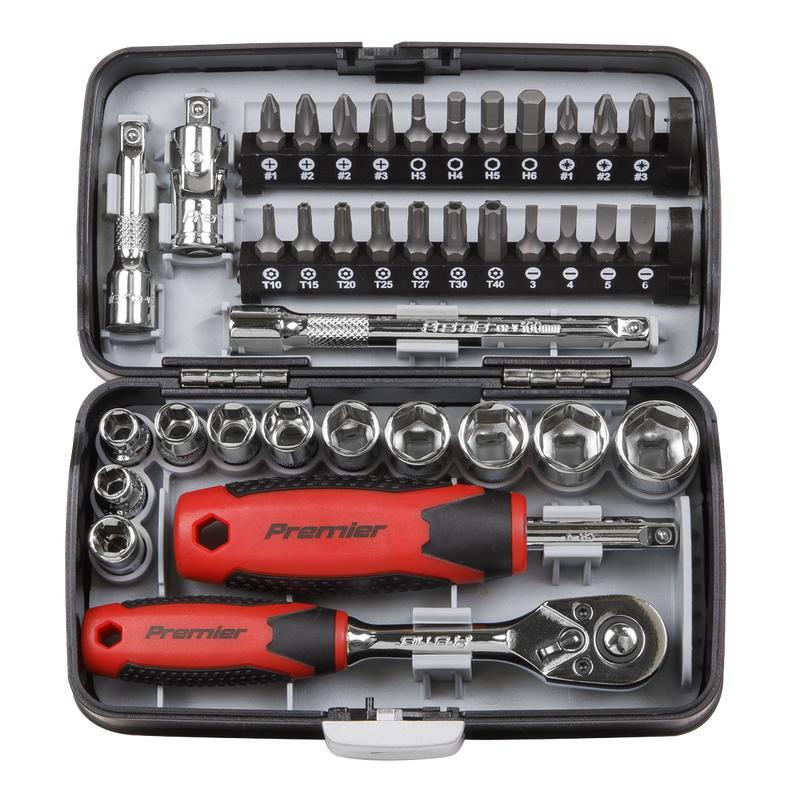 Sealey AK8945 38pc 1/4"Sq Drive Socket & Bit Set