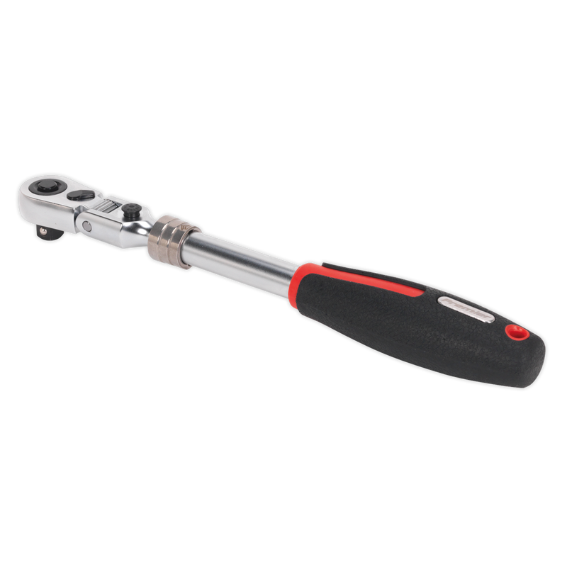 Sealey AK8983 3/8"Sq Drive Locking Flexi-Head Extendable Ratchet Wrench - Platinum Series