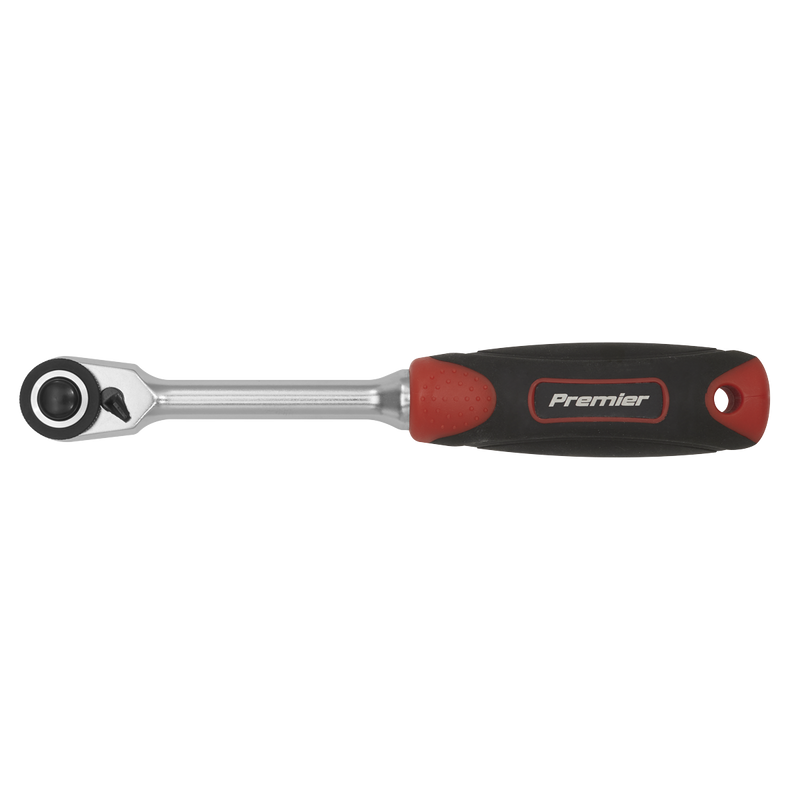 Sealey AK8987 1/4"Sq Drive Compact Head Ratchet Wrench - Platinum Series