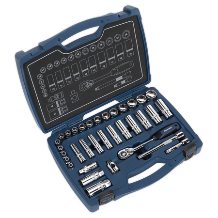 Sealey AK8991 34pc 3/8"Sq Drive Socket Set