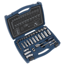 Sealey AK8991 34pc 3/8"Sq Drive Socket Set
