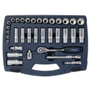 Sealey AK8991 34pc 3/8"Sq Drive Socket Set