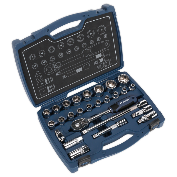 Sealey AK8992 26pc 1/2"Sq Drive Socket Set