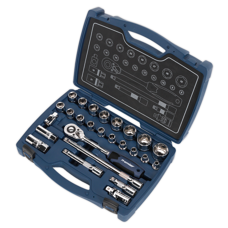 Sealey AK8992 26pc 1/2"Sq Drive Socket Set