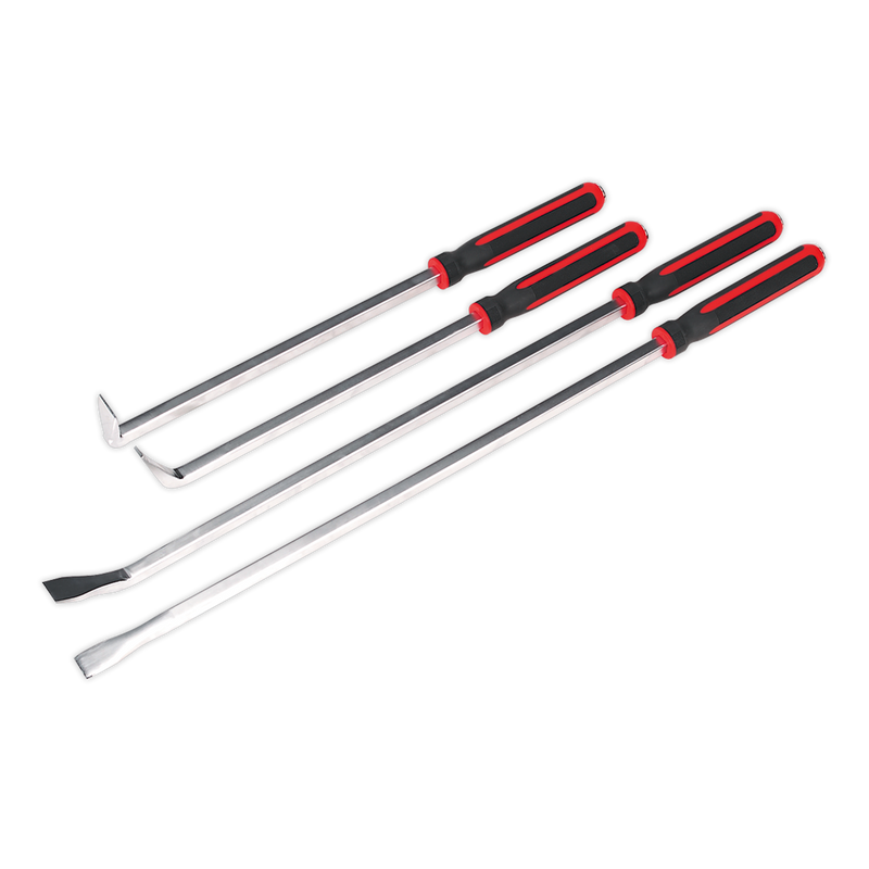 Sealey AK9100 4pc Heavy-Duty Pry Bar Set with Hammer Cap