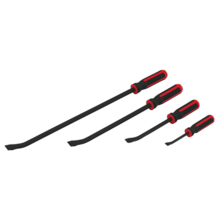 Sealey AK9105 4pc Heavy-Duty Pry Bar Set with Hammer Cap