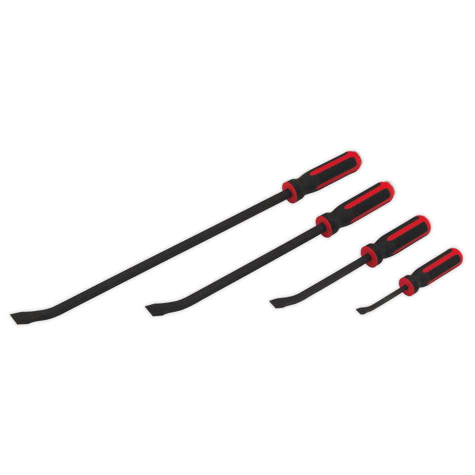 Sealey AK9105 4pc Heavy-Duty Pry Bar Set with Hammer Cap
