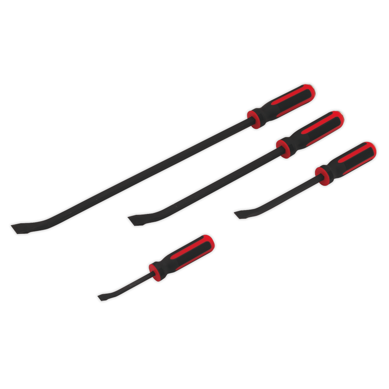 Sealey AK9105 4pc Heavy-Duty Pry Bar Set with Hammer Cap
