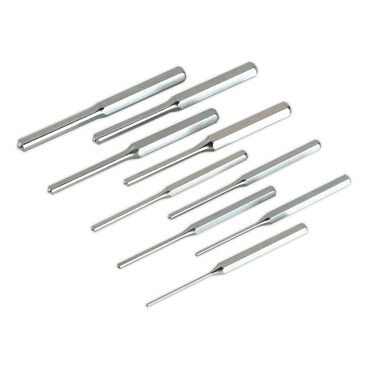 Sealey AK9109M 9pc Parallel Roll Pin Punch Set - Metric