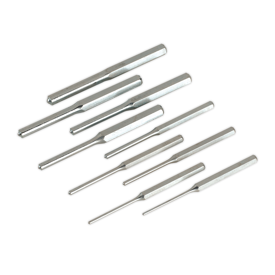Sealey AK9109 9pc Parallel Roll Pin Punch Set - Imperial