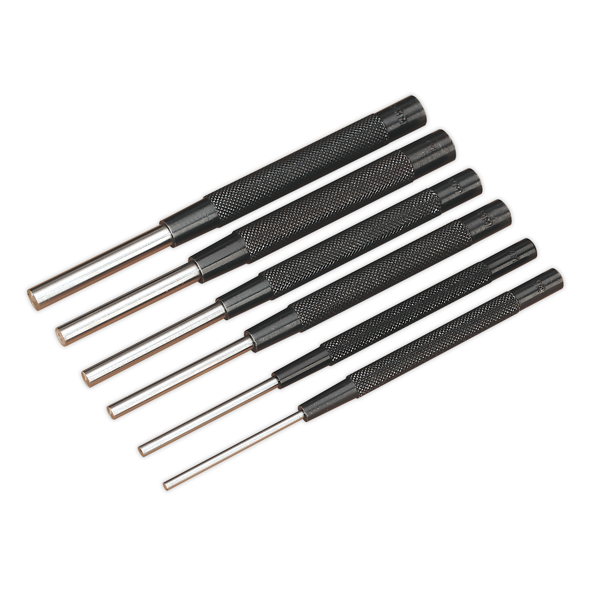 Sealey AK9123 6pc Parallel Pin Punch Set