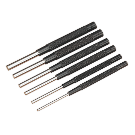 Sealey AK9123 6pc Parallel Pin Punch Set