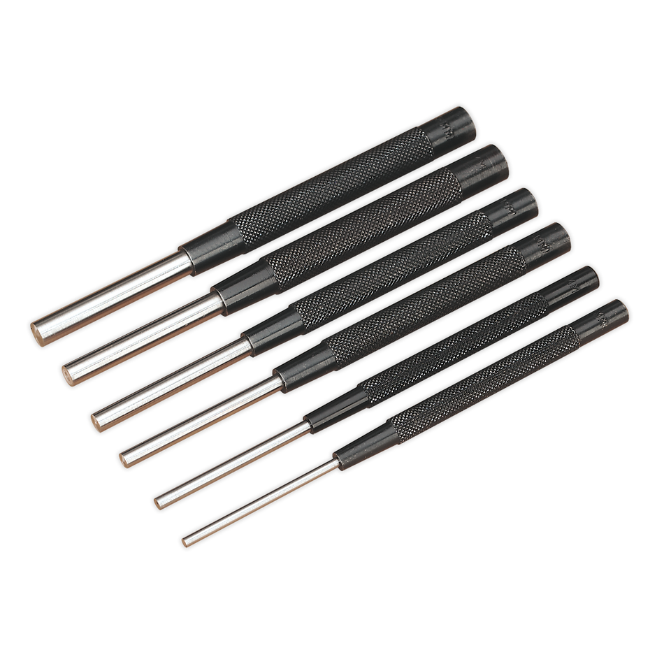 Sealey AK9123 6pc Parallel Pin Punch Set