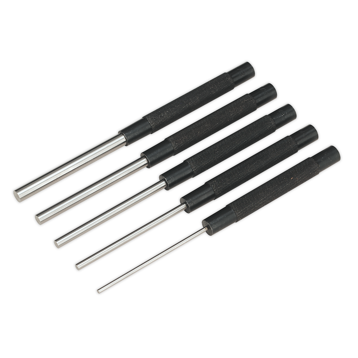 Sealey AK9124 5pc Long Pattern Parallel Pin Punch Set