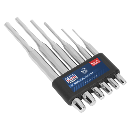 Sealey AK9128 6pc Parallel Pin Punch Set