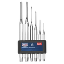 Sealey AK9128 6pc Parallel Pin Punch Set