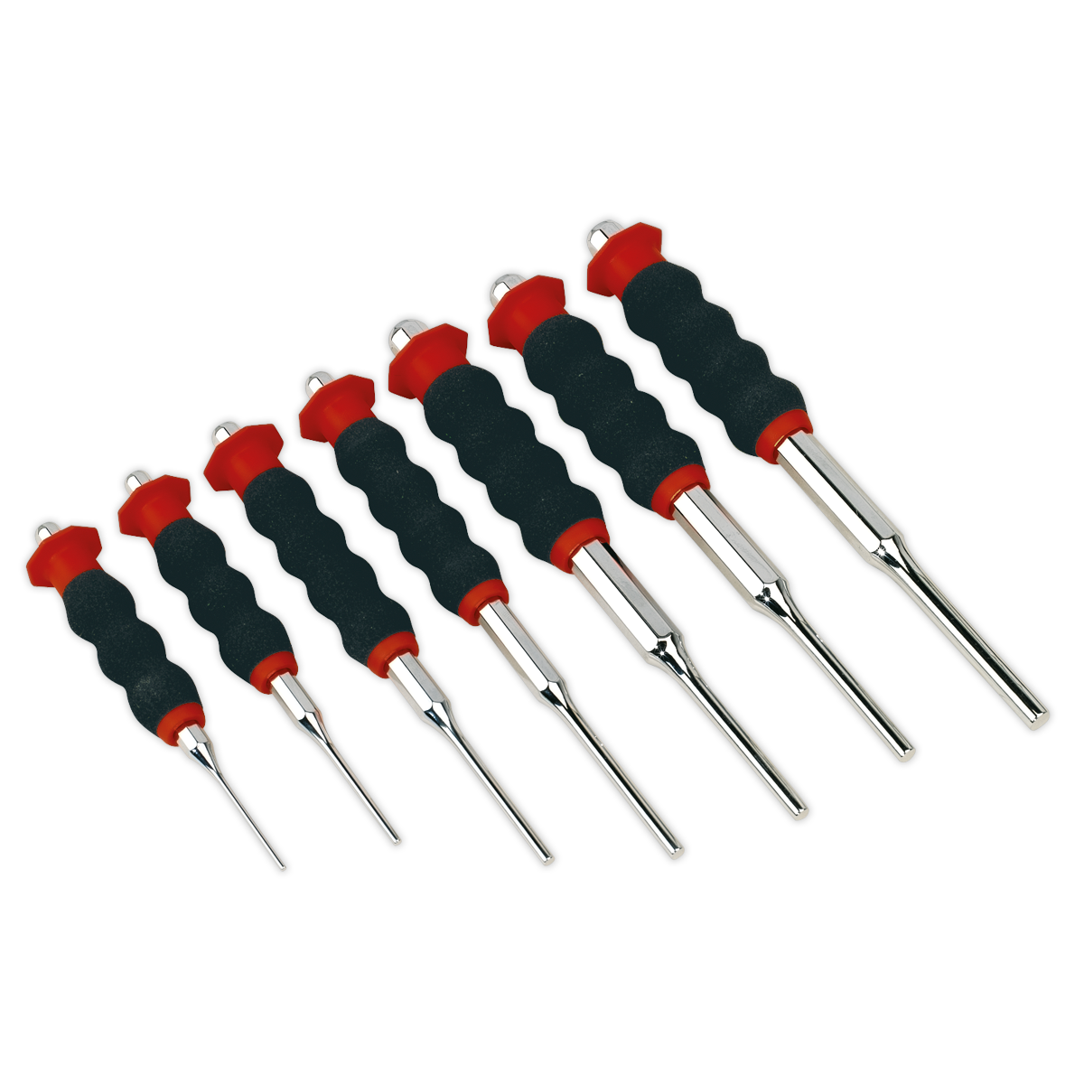 Sealey AK9131 7pc Sheathed Parallel Pin Punch Set