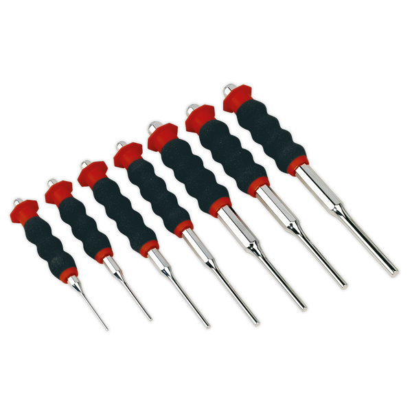 Sealey AK9131 7pc Sheathed Parallel Pin Punch Set