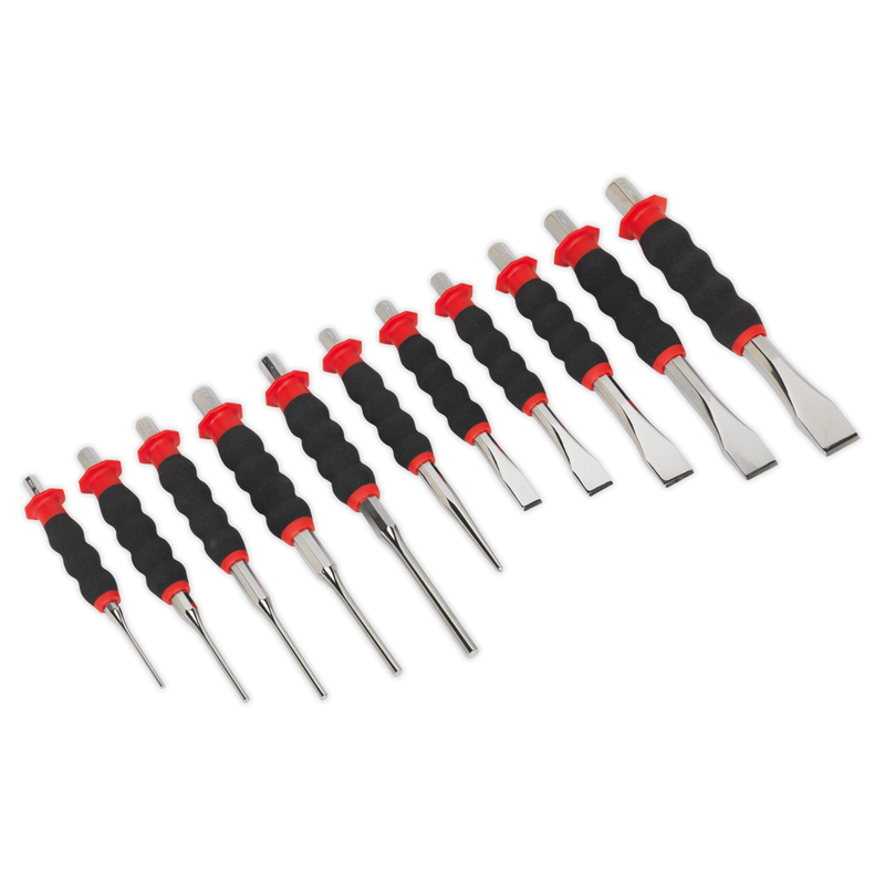 Sealey AK9135 11pc Sheathed Punch & Chisel Set