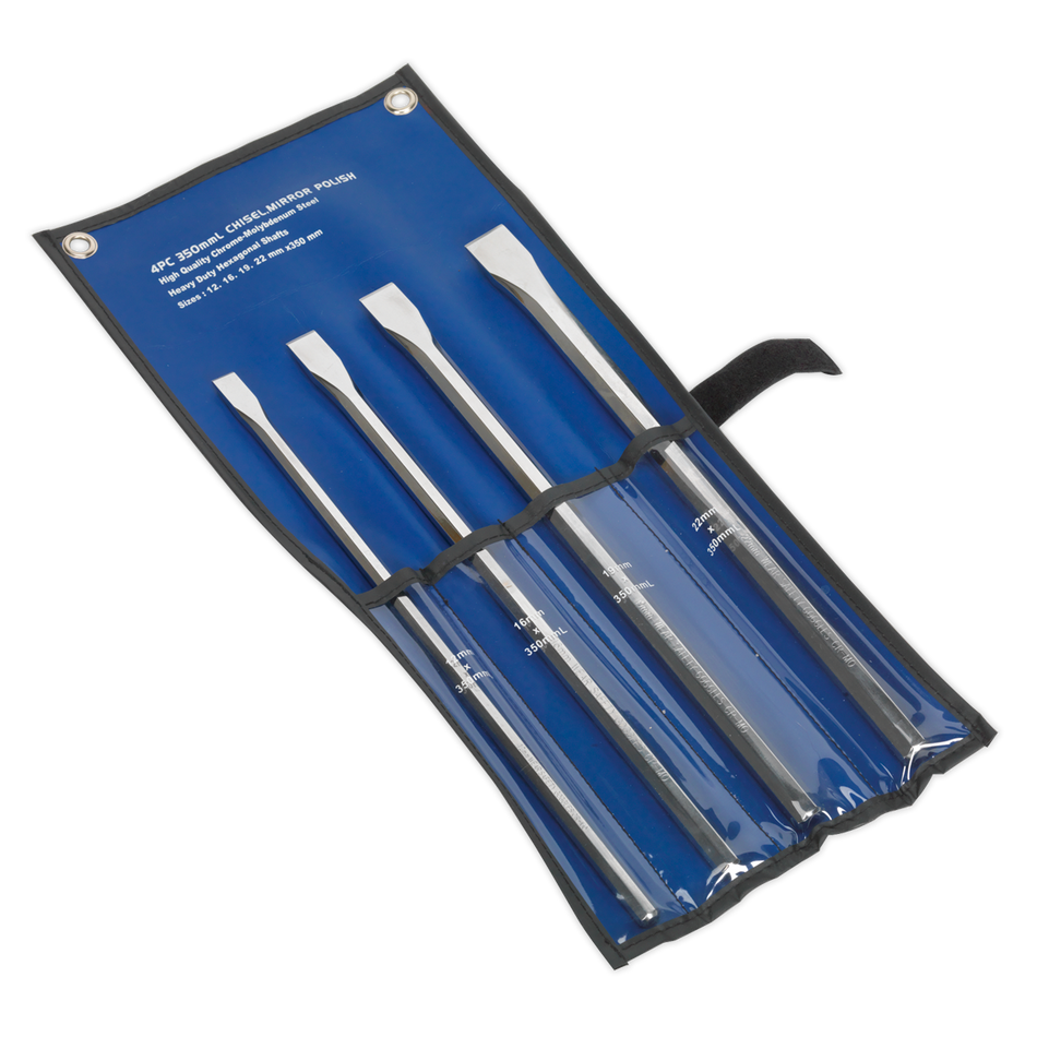 Sealey AK9148 4pc Extra-Long Chisel Set