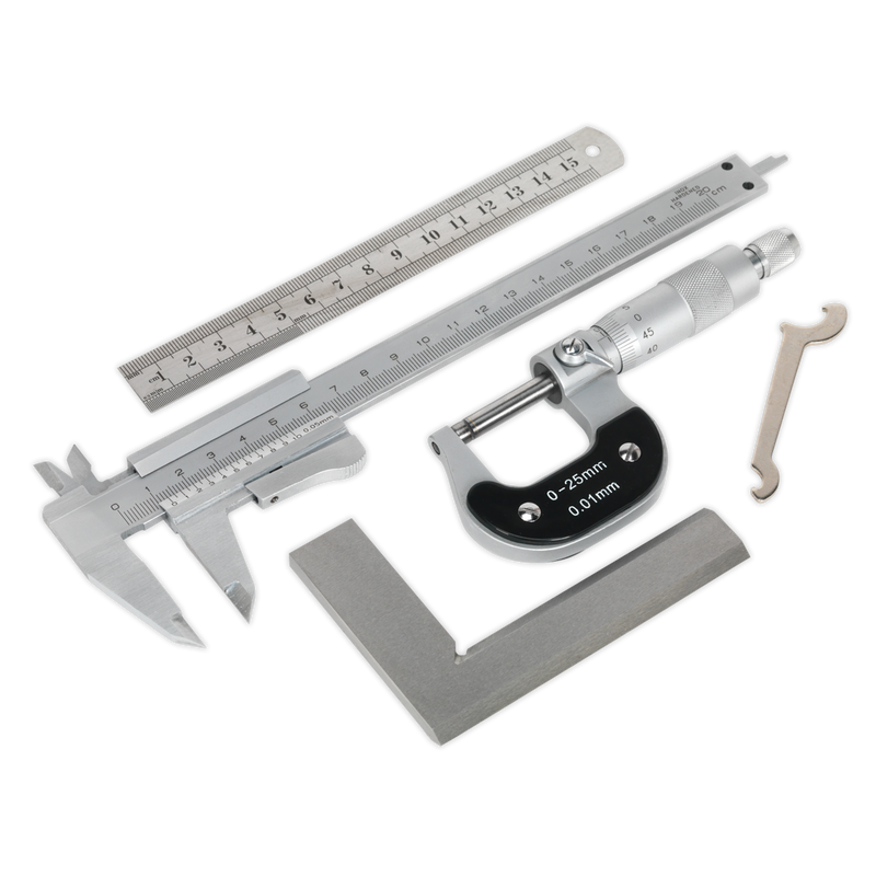 Sealey AK91SET 4pc Measuring Tool Set