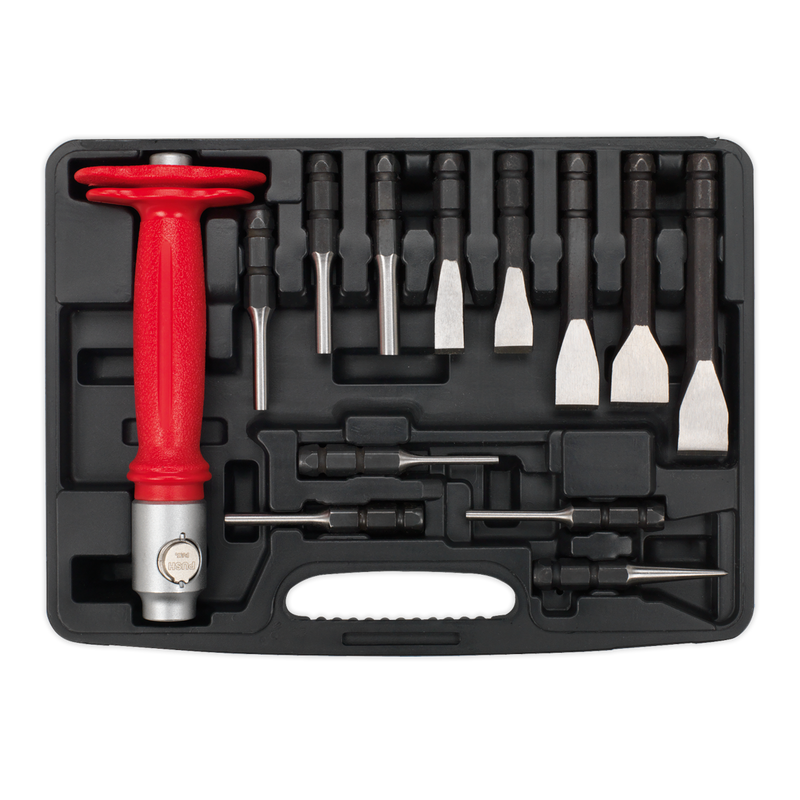 Sealey AK9215 13pc Interchangeable Punch & Chisel Set