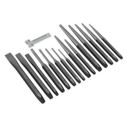 Sealey AK9216 16pc Punch & Chisel Set