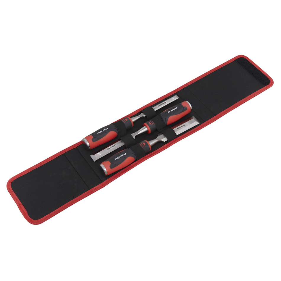Sealey AK9238 3pc Hammer-Thru Wood Chisel Set