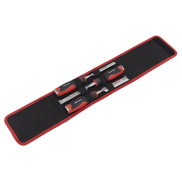 Sealey AK9238 3pc Hammer-Thru Wood Chisel Set