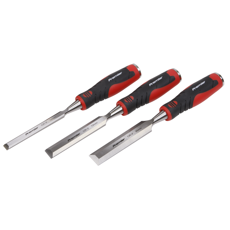 Sealey AK9238 3pc Hammer-Thru Wood Chisel Set
