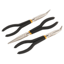 Sealey AK930 3pc 280mm Needle Nose Pliers Set - Ni-Fe Finish