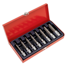 Sealey AK9310 8pc 1/2"Sq Drive Hex Socket Bit Set