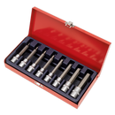 Sealey AK9310 8pc 1/2"Sq Drive Hex Socket Bit Set