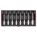 Sealey AK9310 8pc 1/2"Sq Drive Hex Socket Bit Set
