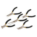 Sealey AK937 5pc Mini Pliers Set Ni-Fe Finish