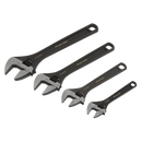 Sealey AK9567 4pc Adjustable Wrench Set