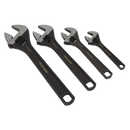 Sealey AK9567 4pc Adjustable Wrench Set