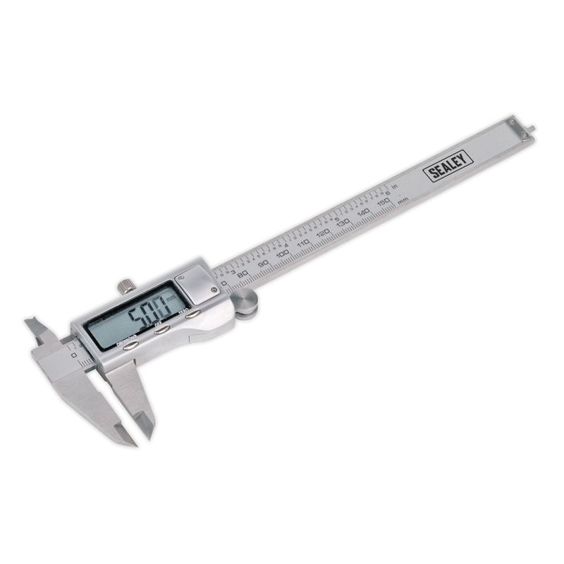 Sealey AK9621EV 0-150mm(0-6") Stainless Steel Digital Vernier Caliper