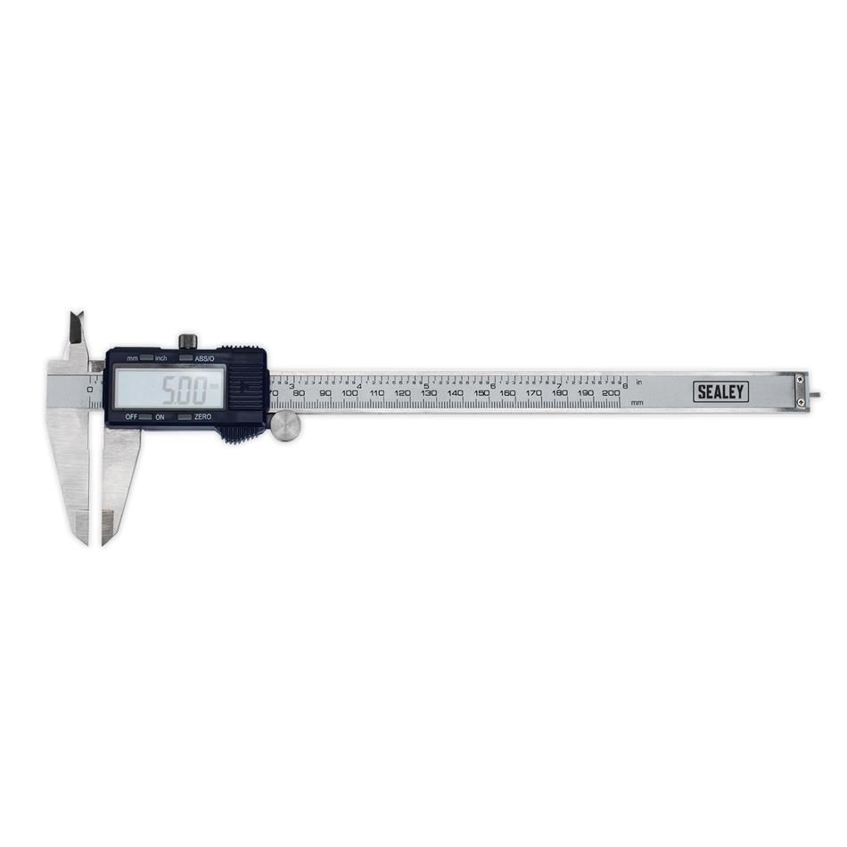Sealey AK9622EV 0-200mm(0-8") Digital Vernier Caliper