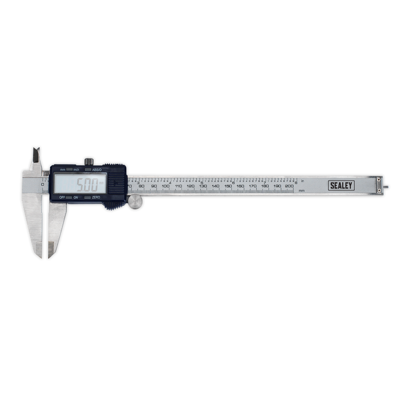 Sealey AK9622EV 0-200mm(0-8") Digital Vernier Caliper