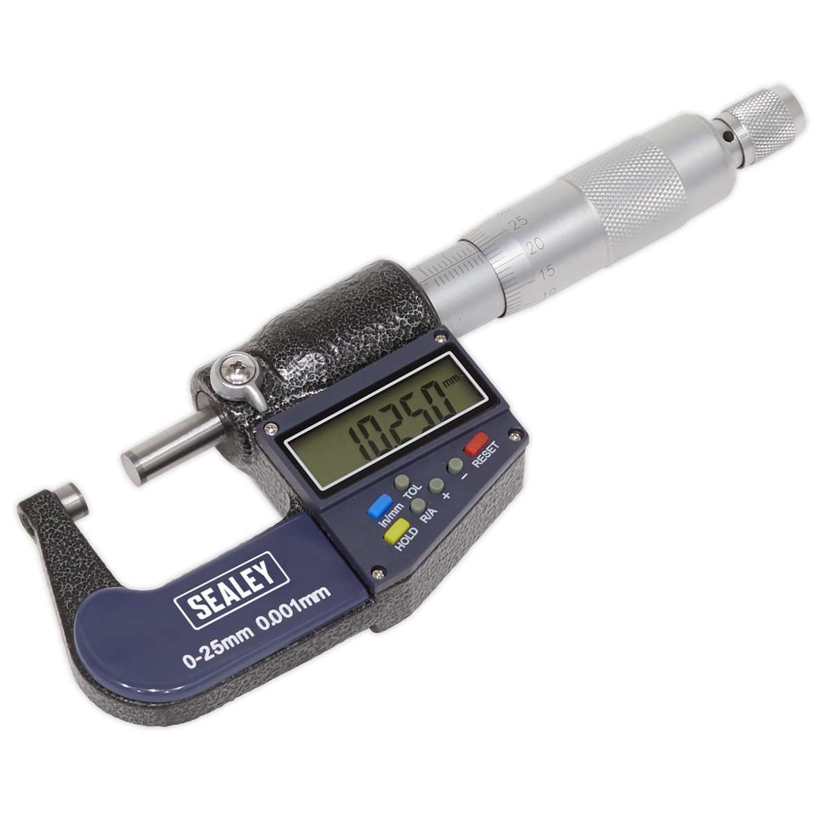 Sealey AK9635D 0-25mm(0-1") Digital External Micrometer