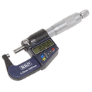 Sealey AK9635D 0-25mm(0-1") Digital External Micrometer