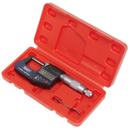 Sealey AK9635D 0-25mm(0-1") Digital External Micrometer