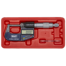 Sealey AK9635D 0-25mm(0-1") Digital External Micrometer