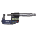 Sealey AK9635D 0-25mm(0-1") Digital External Micrometer