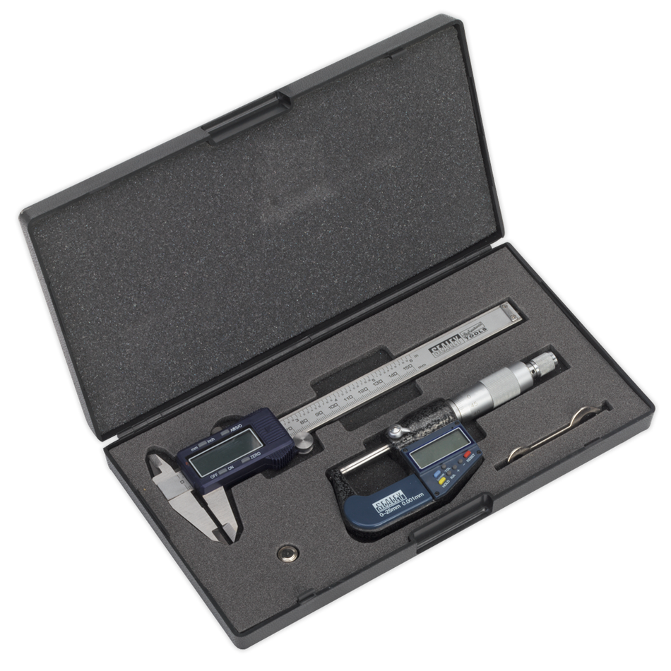 Sealey AK9637D 2pc Digital Measuring Set