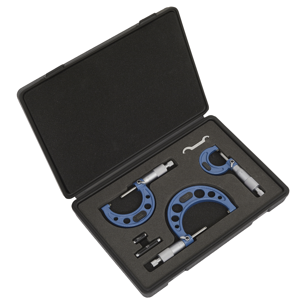 Sealey AK9651M 3pc Micrometer Set - Metric