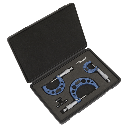 Sealey AK9651M 3pc Micrometer Set - Metric