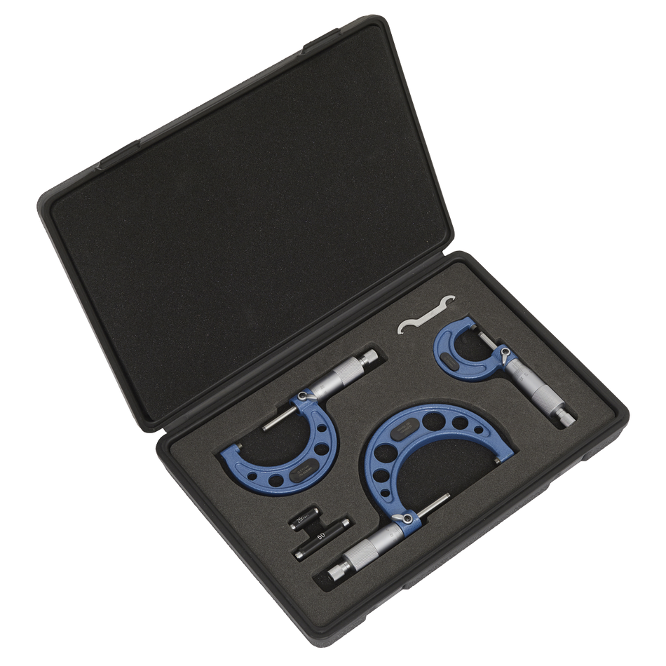 Sealey AK9651M 3pc Micrometer Set - Metric